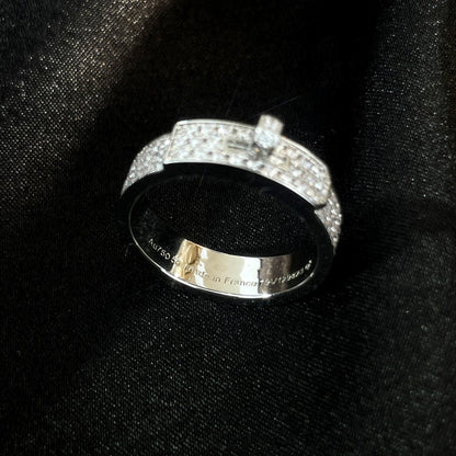 [Vicky]KELLY SILVER DIAMOND RING