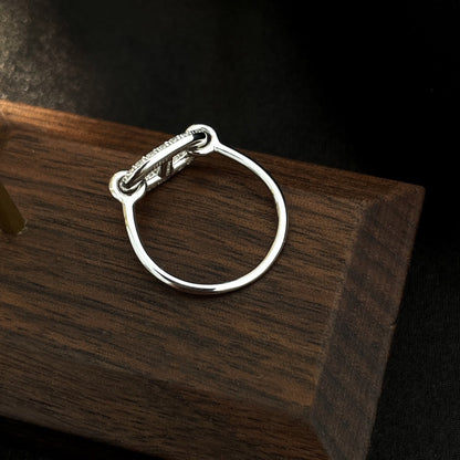 [Vicky]RONDE SMALL SILVER DIAMOND RING