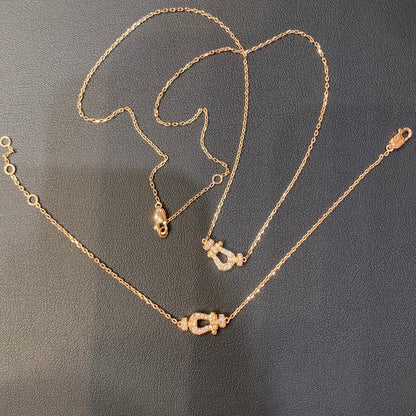 [Vicky]FORCE 10 DIAMOND PINK GOLD NECKLACE MINI MODEL