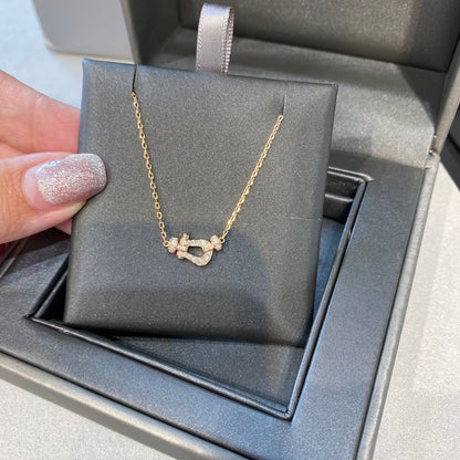 [Vicky]FORCE 10 DIAMOND PINK GOLD NECKLACE MINI MODEL