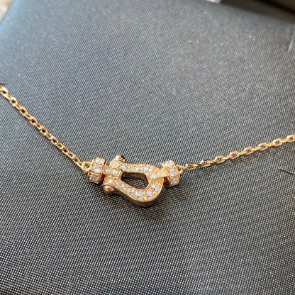 [Vicky]FORCE 10 DIAMOND PINK GOLD NECKLACE MINI MODEL