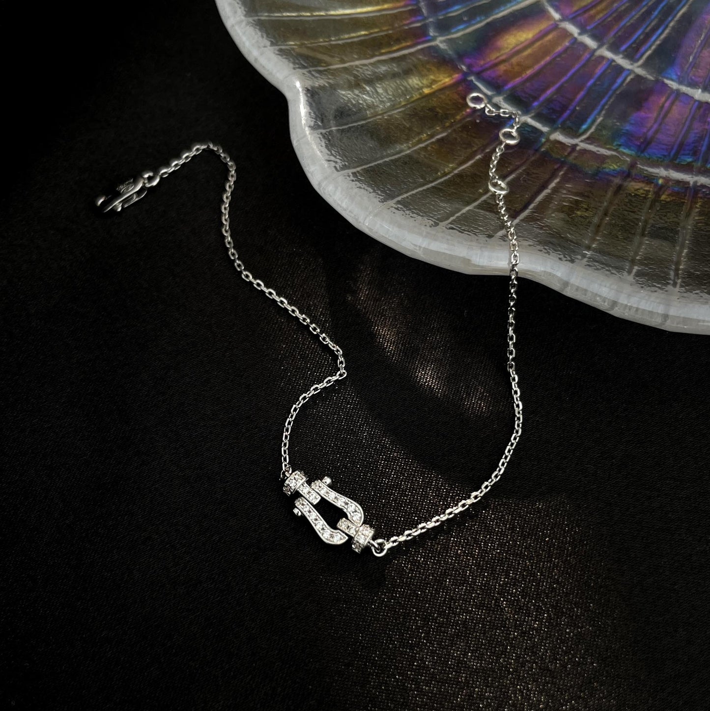 [Vicky]FORCE 10 FULL DIAMOND BUCKLE CHAIN LINK MINI MODEL