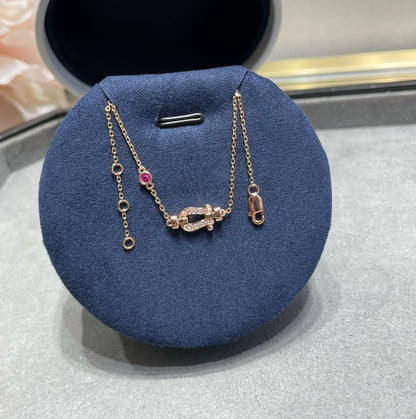 [Vicky]FORCE 10 DIAMOND CHAIN LINK PINK GOLD BRACELET