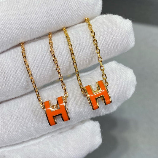 [Vicky]MINI POP H NECKLACE