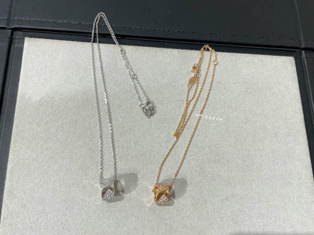 [Vicky]LIENS EVIDENCE DIAMOND PAVED NECKLACE