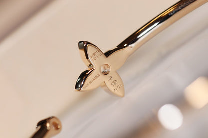 [Vicky]IDYLLE GOLD OPEN BRACELET DIAMOND PAVED