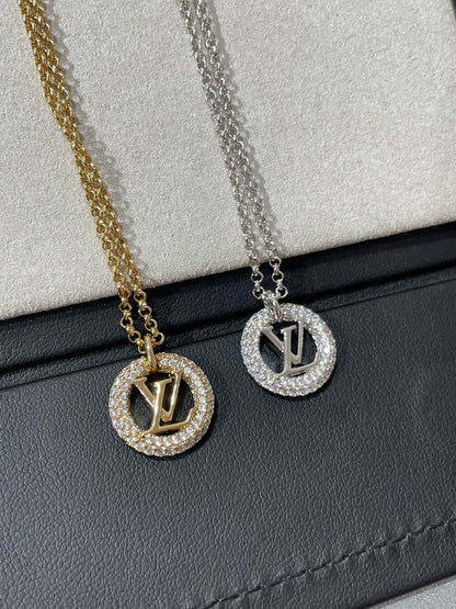 [Vicky]BY NIGHT DIAMOND PAVED NECKLACE