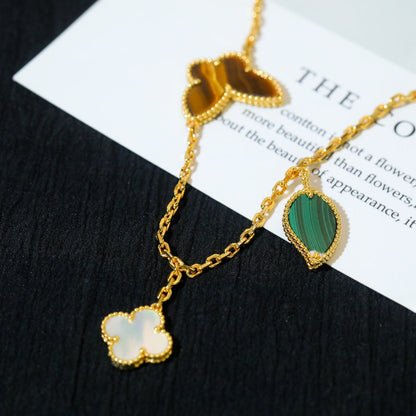 [Vicky]LUCKY SPRING 5 MOTIF GOLD BRACELET