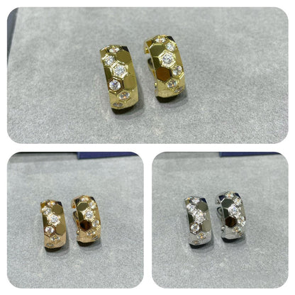 [Vicky]BEE LOVE DIAMOND HOOP EARRINGS