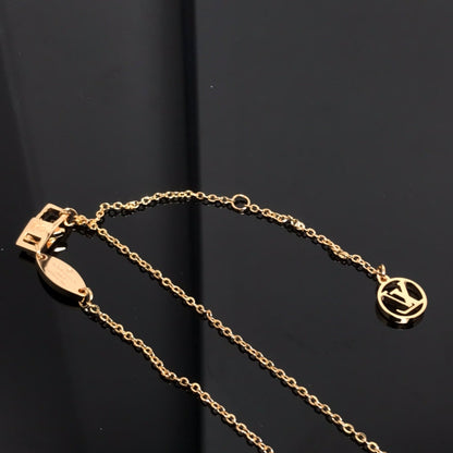 [Vicky]COLOR BLOSSOM PINK MOP SUN GOLD NECKLACE