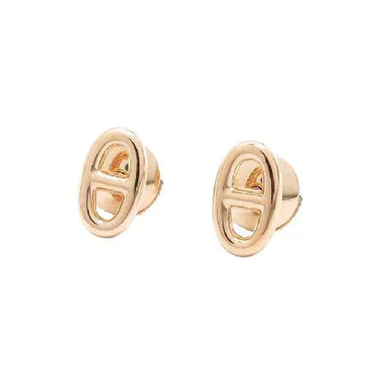 [Vicky]CHAINE SMALL EARRINGS GOLD AND SILVER