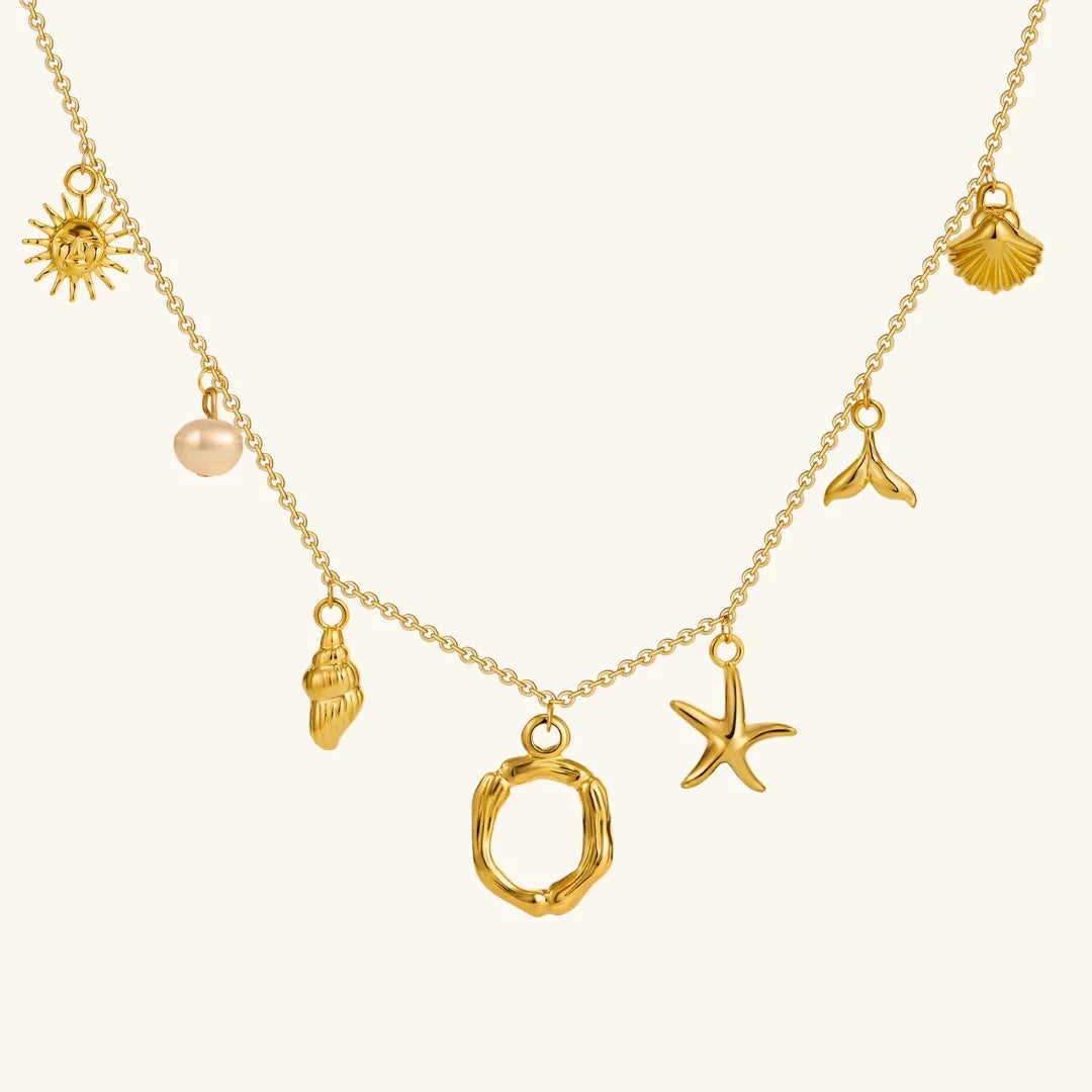 [Royal Vicky]Avaria Ocean Initial Necklace