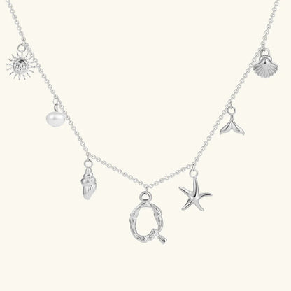 [Royal Vicky]Avaria Ocean Initial Necklace