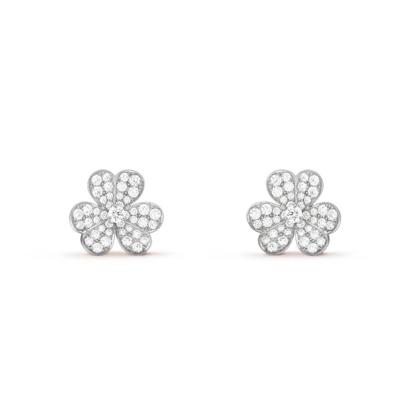 [Vicky]CLOVER COMOS DIAMOND EARRINGS SILVER