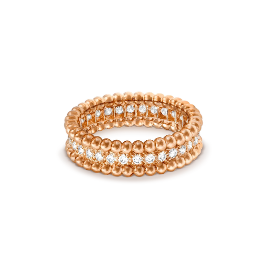 [Vicky]PERLEE DIAMOND ROSE GOLD RING