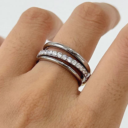 [Royal Vicky]Desiree Stacked Diamond Ring