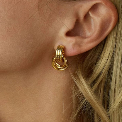[Royal Vicky]Luna Layered Hoop Earrings