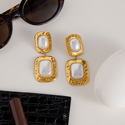 [Royal Vicky]Trixie Chunky Pearl Drop Earrings