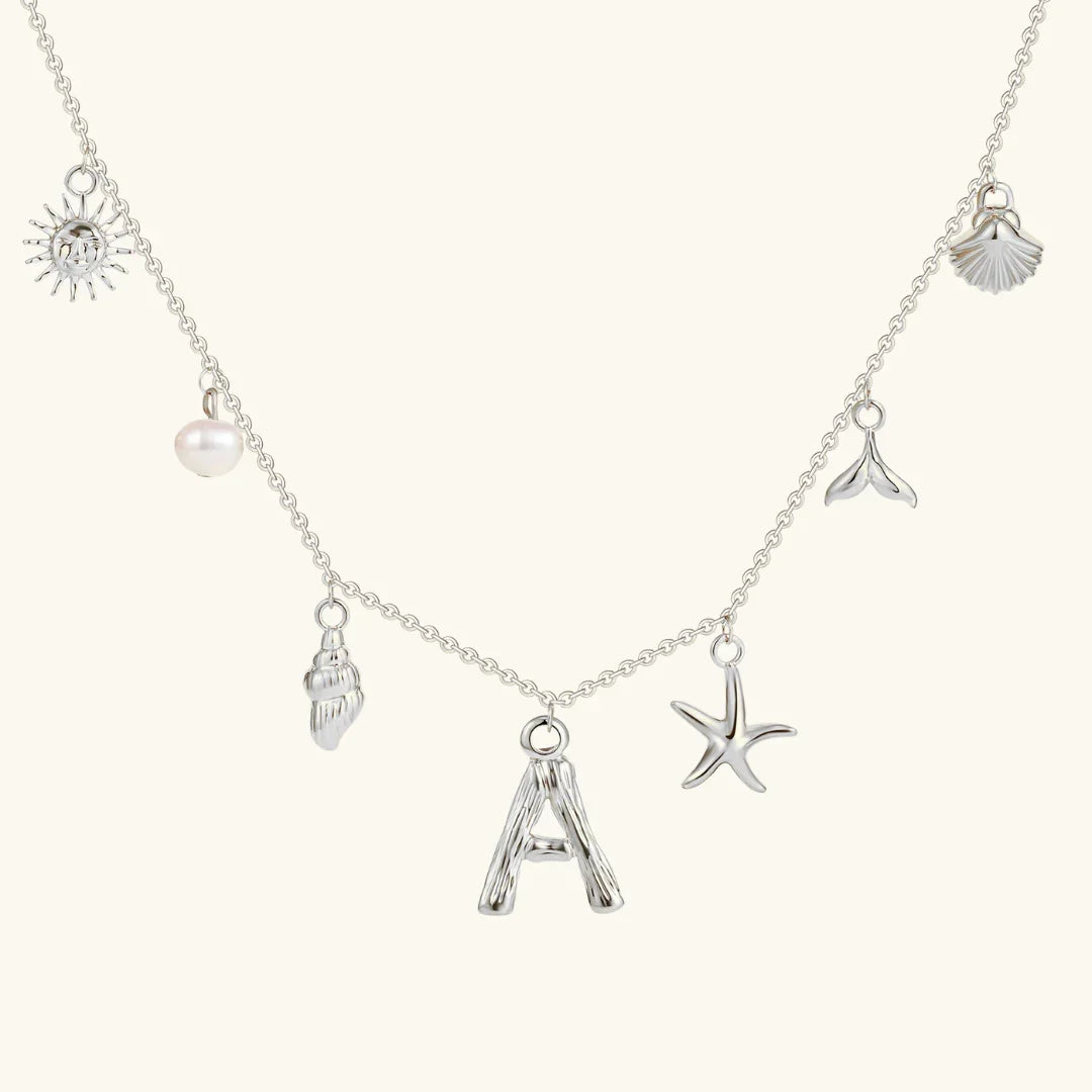 [Royal Vicky]Avaria Ocean Initial Necklace