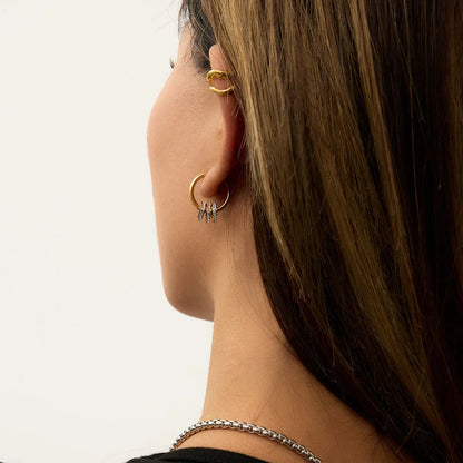 [Royal Vicky]Rosiel Gold Ear Cuff Earrings