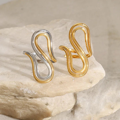 [Royal Vicky]Halle Abstract Gold Ring