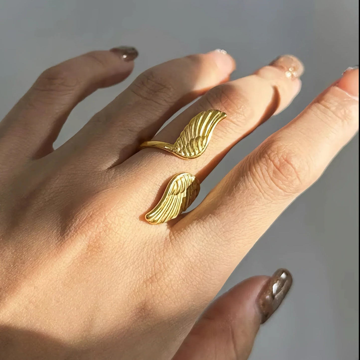 [Royal Vicky]Sparrow Gold Wing Ring
