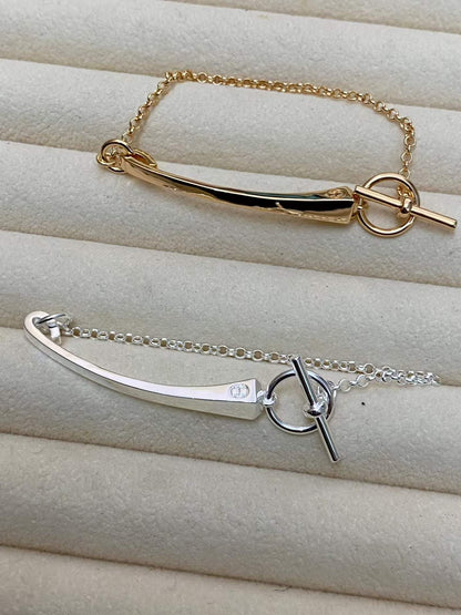 [Vicky]CLOU DE FORGE BRACELET WITH SQUARE CONE STUDS