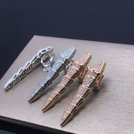 [Vicky]NEW！STARRY SNAKE CLIP-ON EARRINGS
