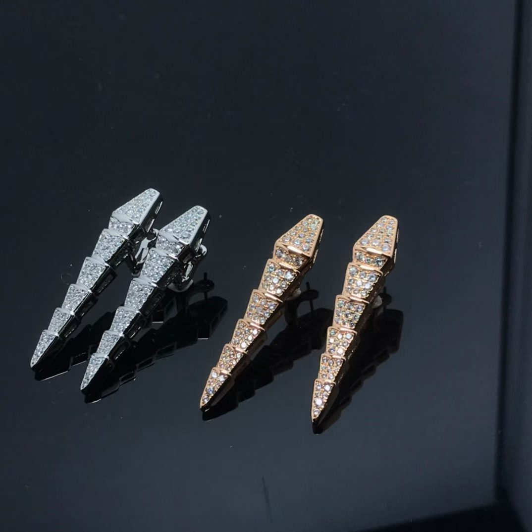 [Vicky]NEW！STARRY SNAKE CLIP-ON EARRINGS