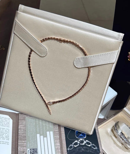 [Vicky]SERPENTI VIPER SERIES ROSE GOLD SNAKE NECKLACE