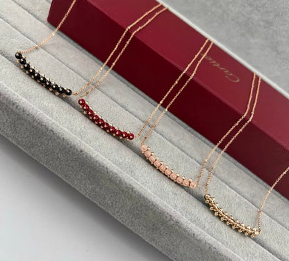 [Vicky]CLASH COLLECTION AGATE CHALCEDONY STUD NECKLACE