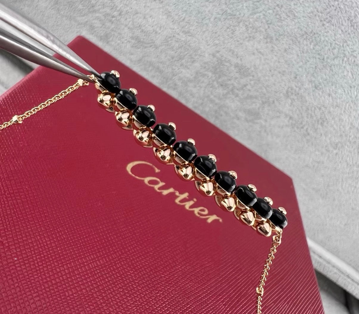 [Vicky]CLASH COLLECTION AGATE CHALCEDONY STUD NECKLACE