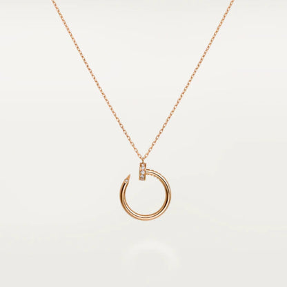 [Vicky]JUSTE NECKLACE PINK GOLD