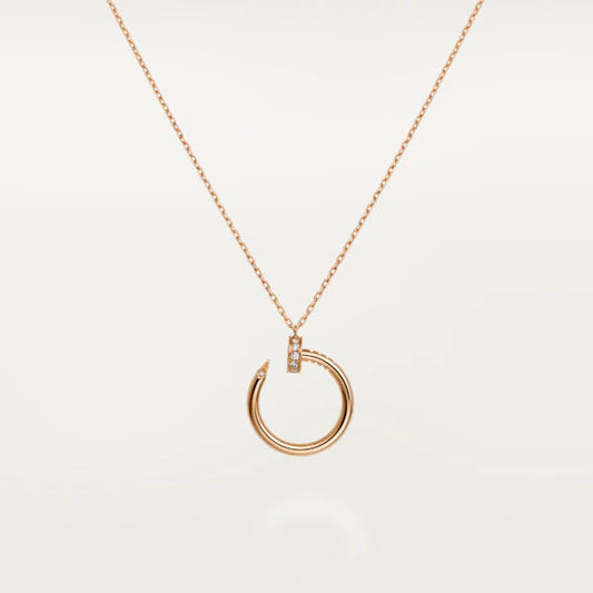 [Vicky]JUSTE NECKLACE PINK GOLD