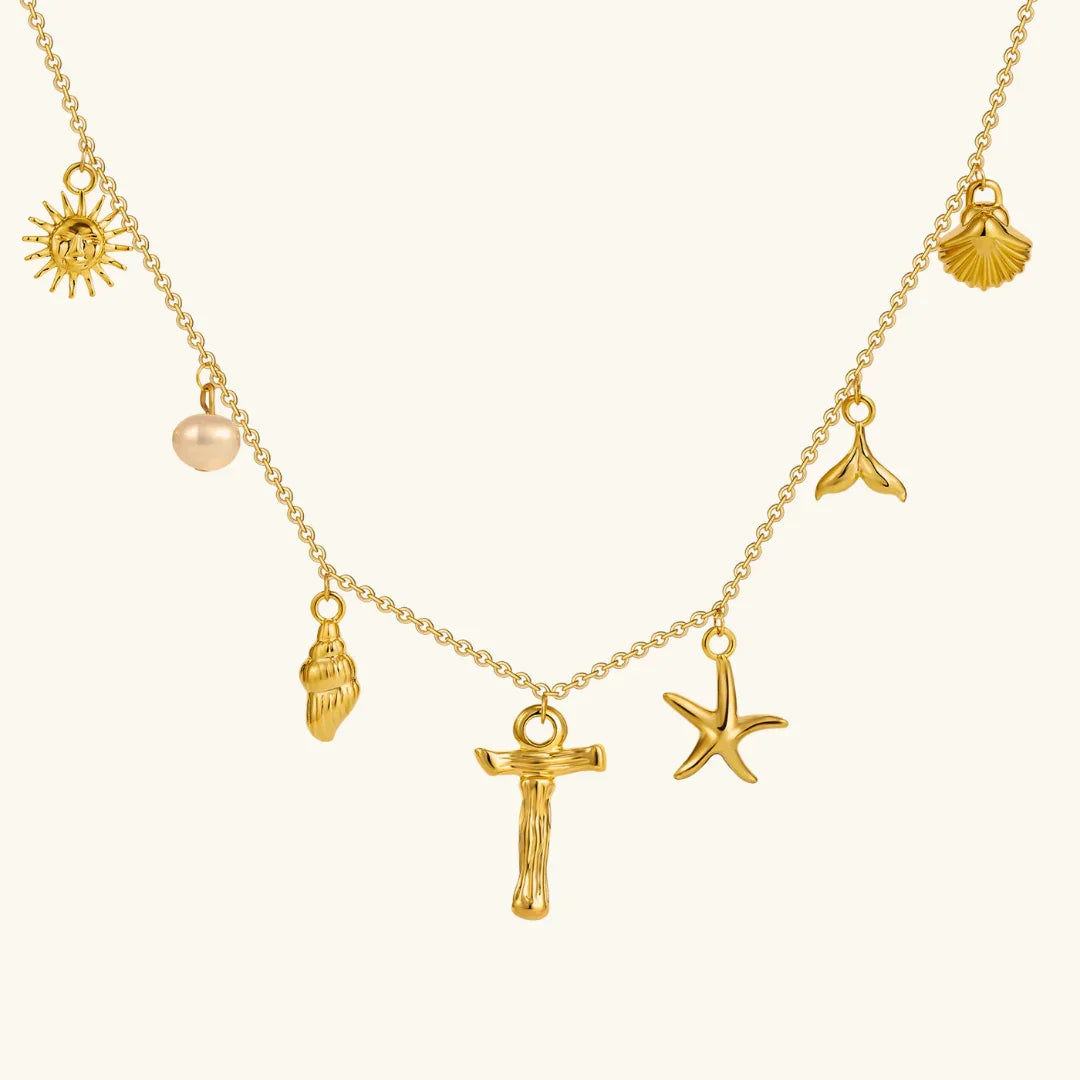 [Royal Vicky]Avaria Ocean Initial Necklace