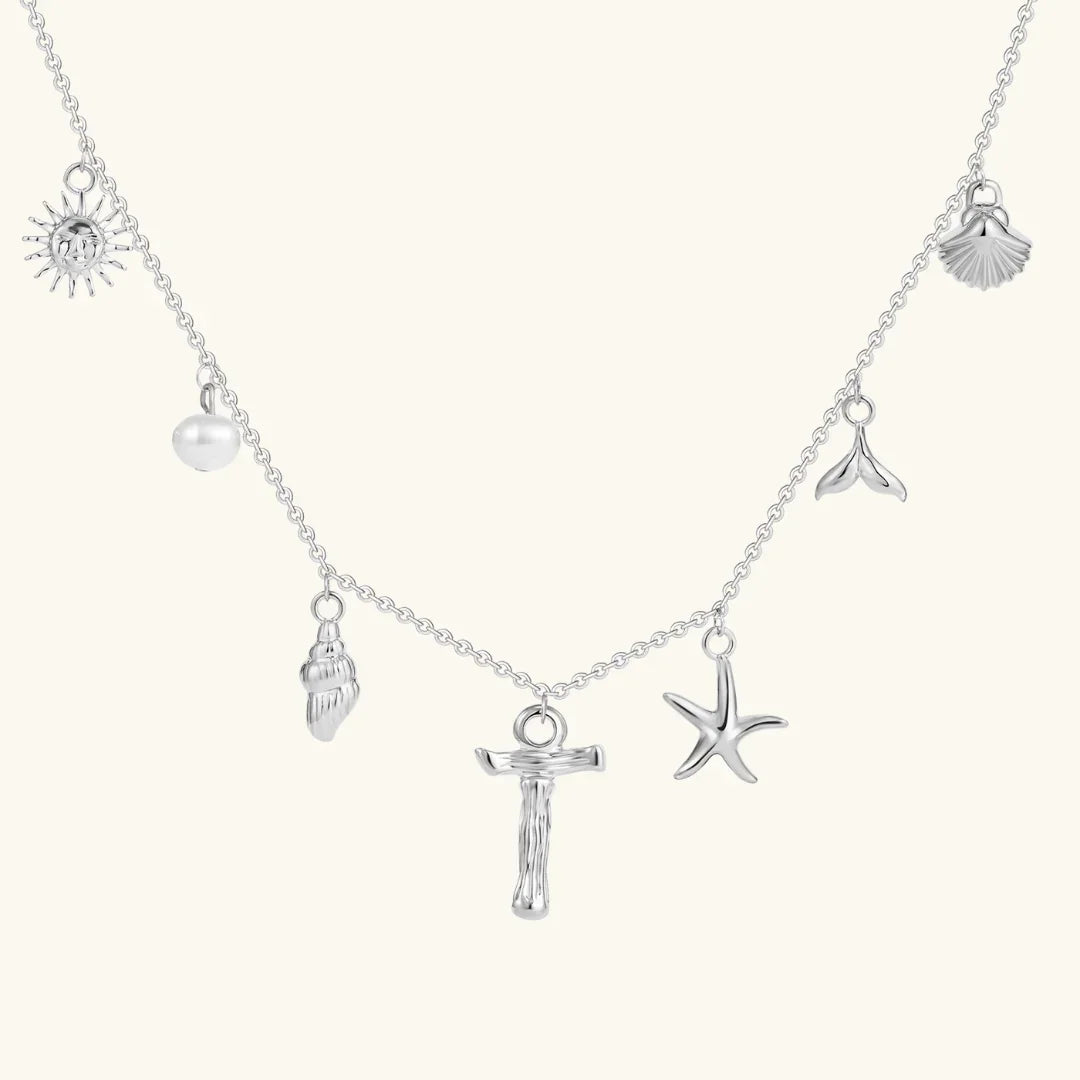 [Royal Vicky]Avaria Ocean Initial Necklace