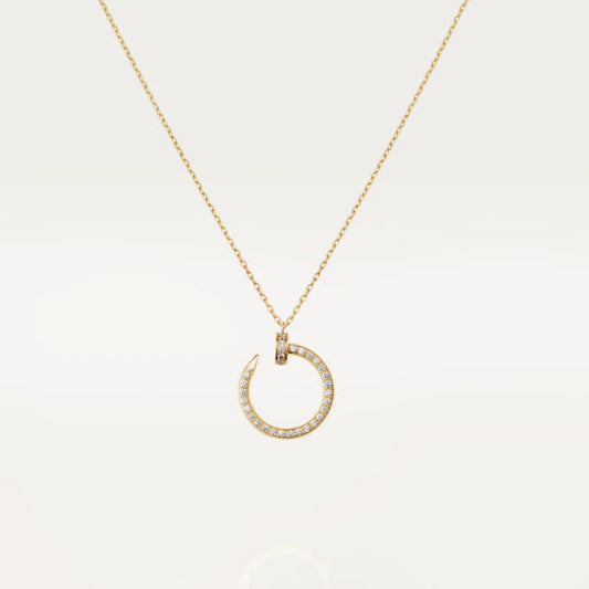 [Vicky]JUSTE NECKLACE GOLD DIAMONDS