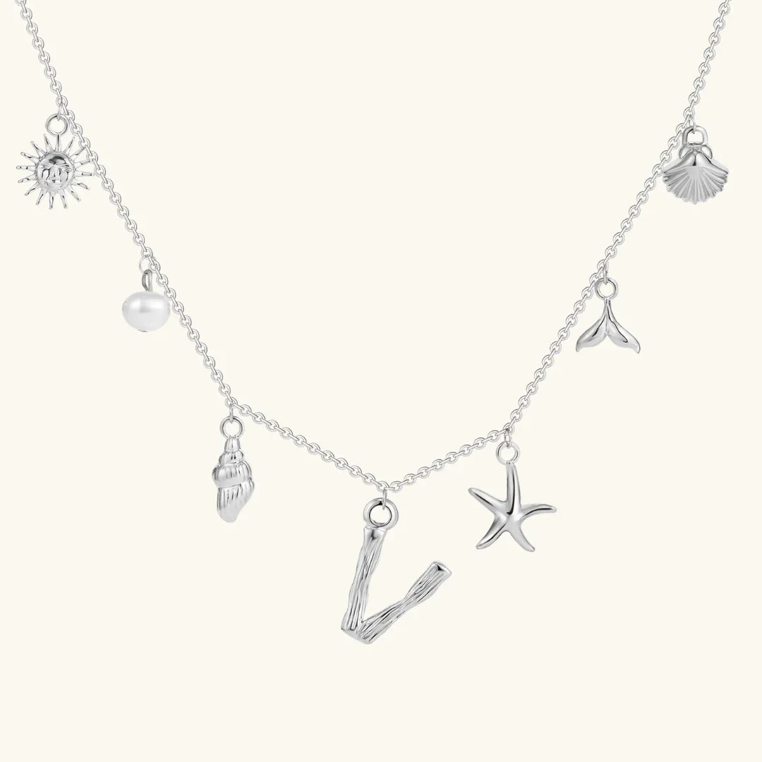 [Royal Vicky]Avaria Ocean Initial Necklace