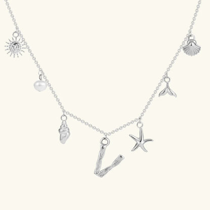 [Royal Vicky]Avaria Ocean Initial Necklace