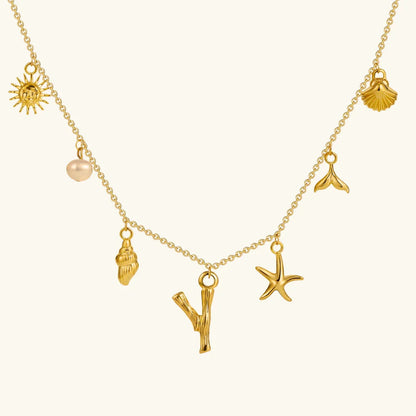 [Royal Vicky]Avaria Ocean Initial Necklace