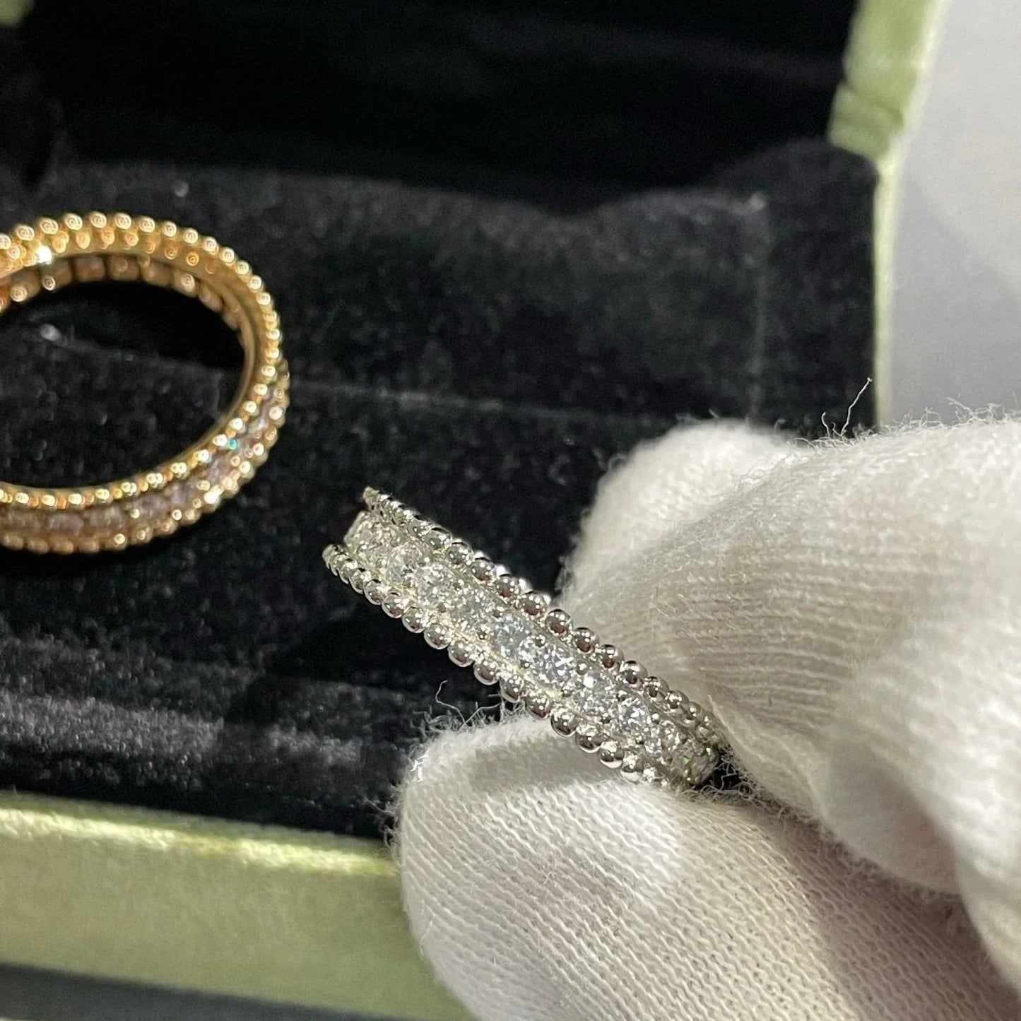 [Vicky]PERLEE DIAMOND ROSE GOLD RING
