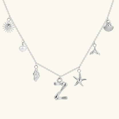 [Royal Vicky]Avaria Ocean Initial Necklace