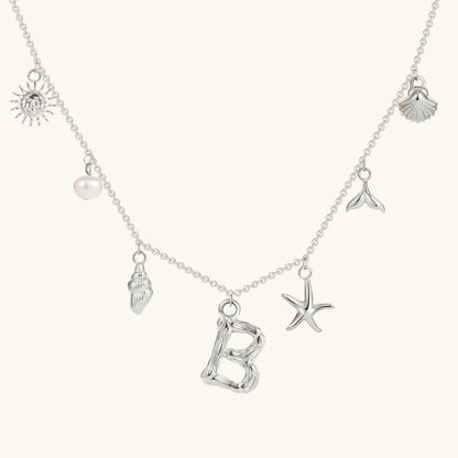 [Royal Vicky]Avaria Ocean Initial Necklace