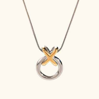 [Royal Vicky]Mirabelle Ring Knot Necklace