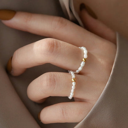 [Royal Vicky]Aurora Pearl Band Ring