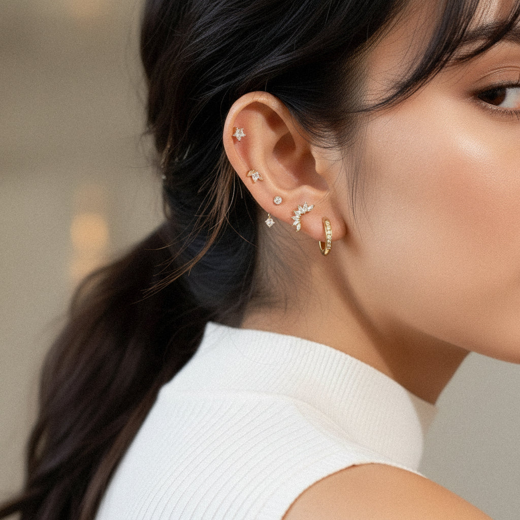 [Royal Vicky]Essential Diamond Earrings Bundle