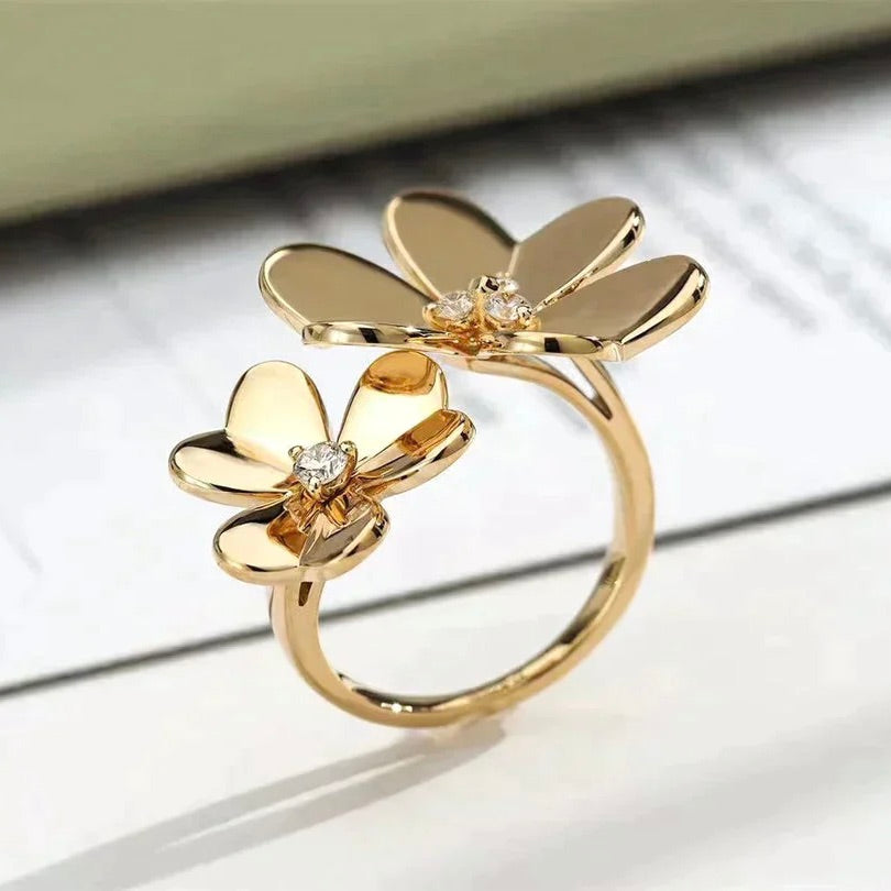 [Vicky]CLOVER COMOS GOLD DIAMOND RING