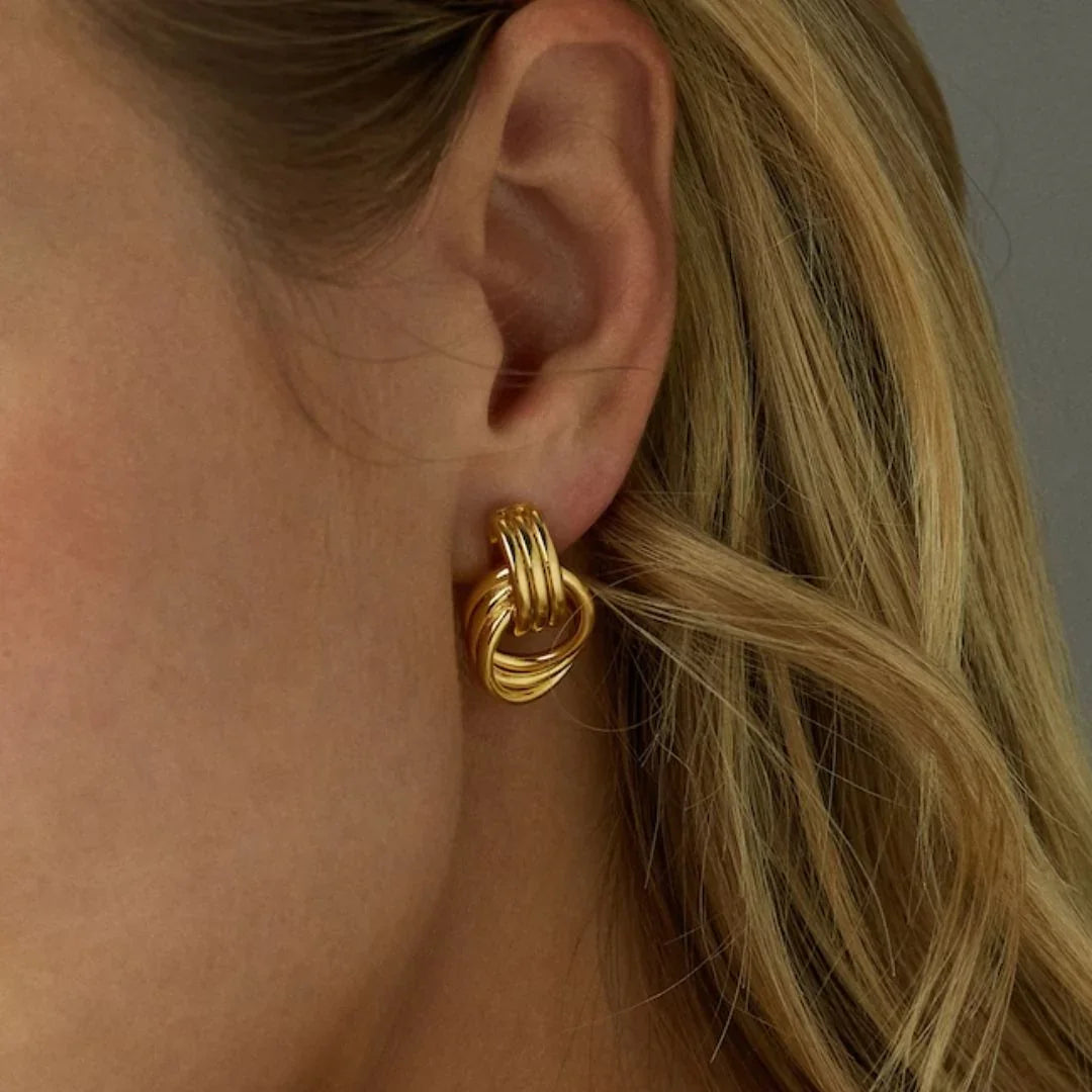 [Royal Vicky]Luna Layered Hoop Earrings