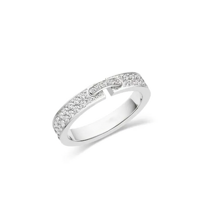 [Vicky]ALLIANCE LIENS VIDENCE PAVED DIAMOND 4MM RING