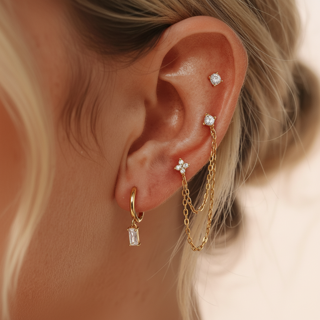[Royal Vicky]Dina Essential Diamond Earrings Bundle